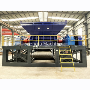 Full automatic waste tyre shredder tyre cutter plastic shredder crusher granulator machine