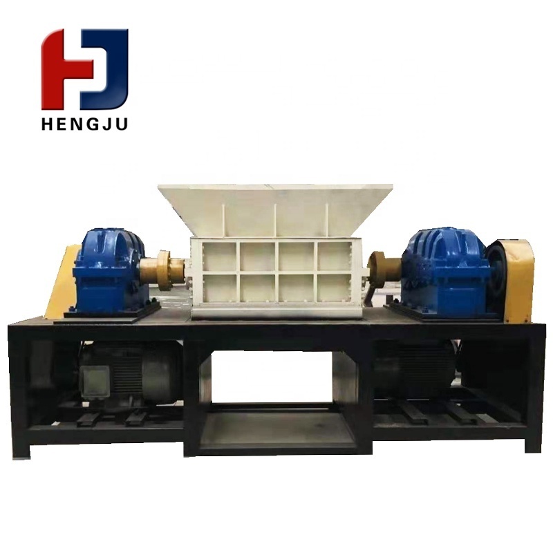 Full automatic waste tyre shredder tyre cutter plastic shredder crusher granulator machine