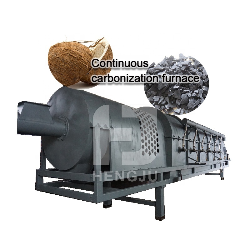 Industrial charcoal vertical activated wood charcoal carbonization furnace for bamboo