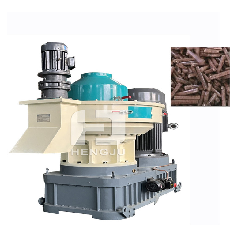 Vertical Ring Die Pellet Machine Straw Pellet Production Line Wood Sawdust Pellet Machine