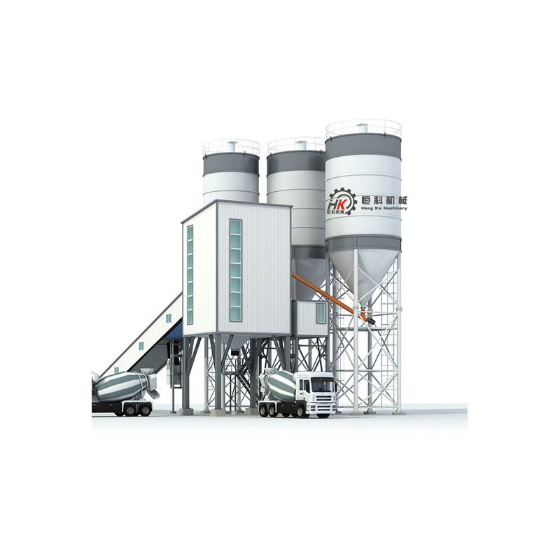 No foundation mobile environmental protection 25/50/60/75/90/120/180 cubic concrete mixing plant