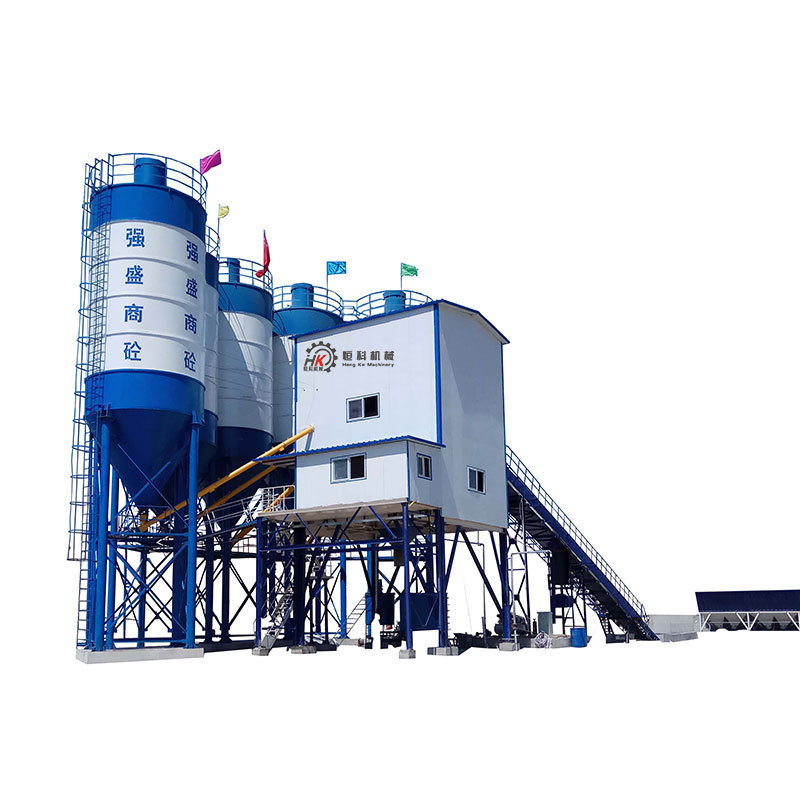 Manufacturer HZS50/75/90/120/180 multifunctional mobile small construction site fully automatic concrete mixing plant