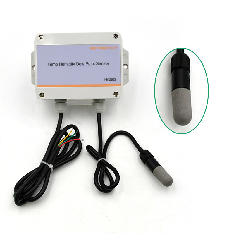 HG803 industrial split probe rs485 humidity and temperature sensor meter transmitter with display for flower breeding Labs