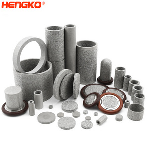 HENGKO high precision 1 2 5 10 micron SS 304 316L highly difficult stainless steel porous metal sintered filter cartridge