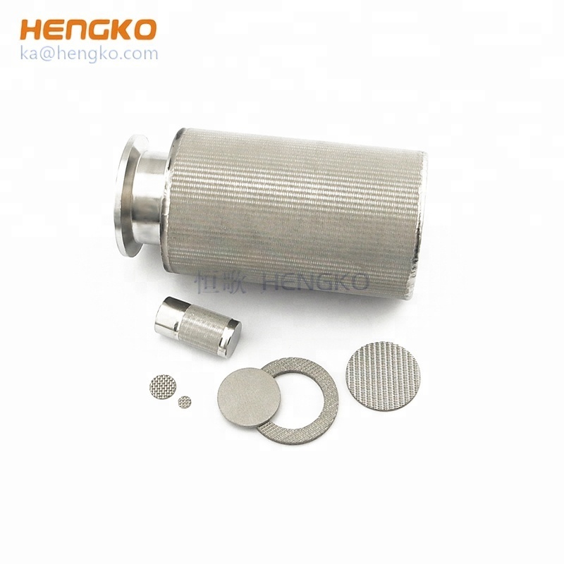 HENGKO Factory 5 to 300 Microns Multilayer Wire Mesh Sintered Stainless Steel Water Filter mesh