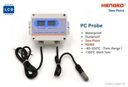 HG803 industrial split probe rs485 humidity and temperature sensor meter transmitter with display for flower breeding Labs