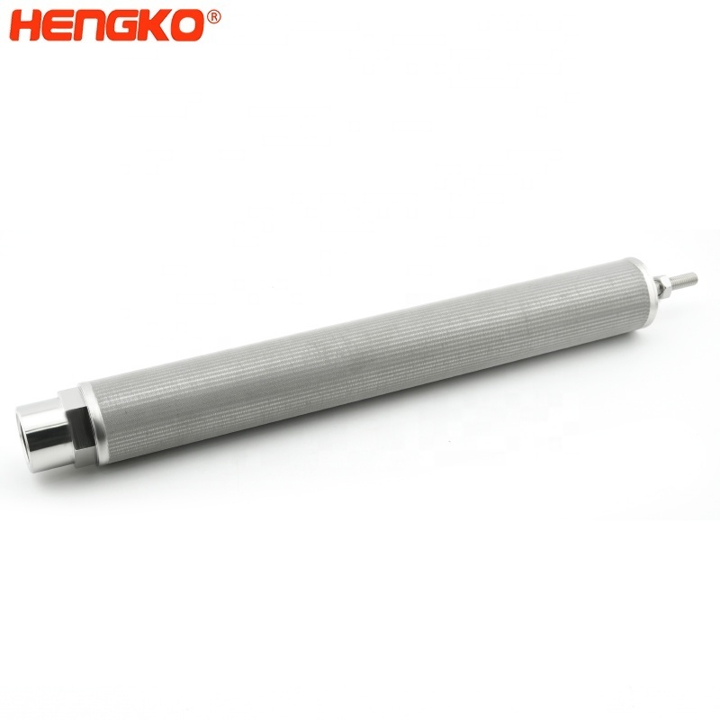 HNEGKO 10 25 50 Microns Powder Sintered Stainless Steel Wire Mesh Filter Tube Cartridge