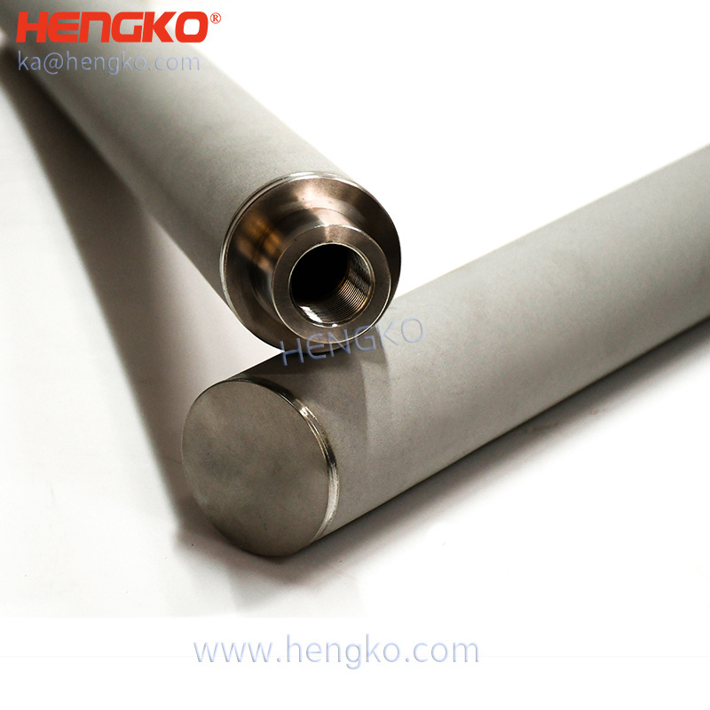 HENGKO Sintered Stainless Steel Air Diffuser Micro Nano Bubble Aeration Tubes Stone Filter