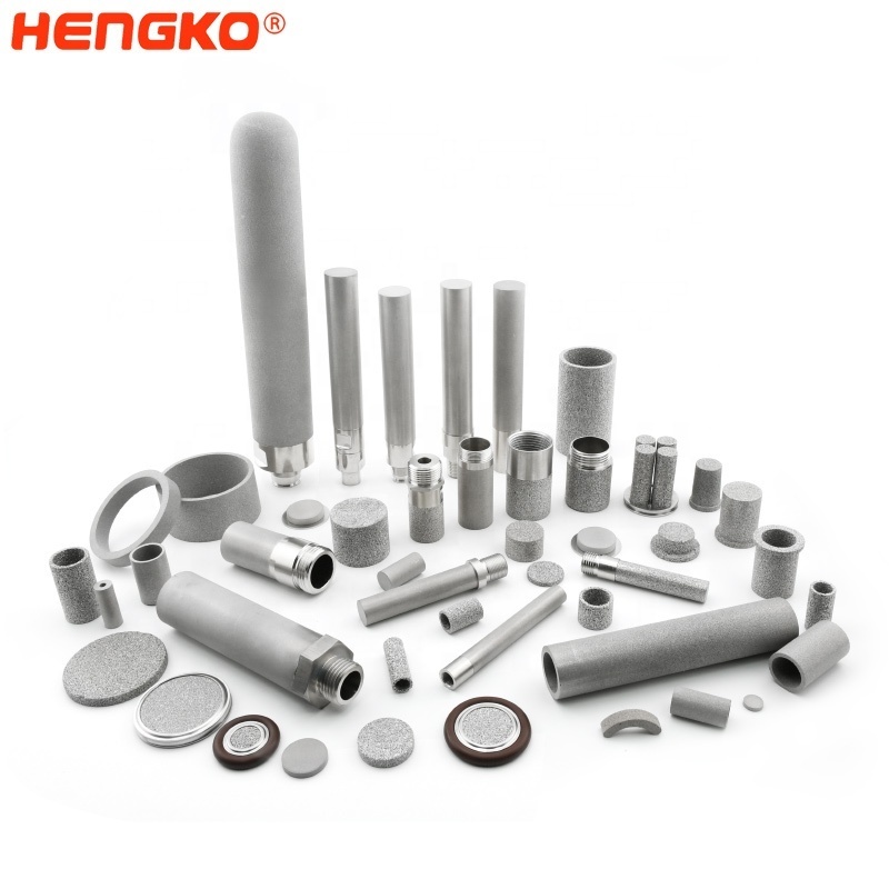 HENGKO high precision 1 2 5 10 micron SS 304 316L highly difficult stainless steel porous metal sintered filter cartridge