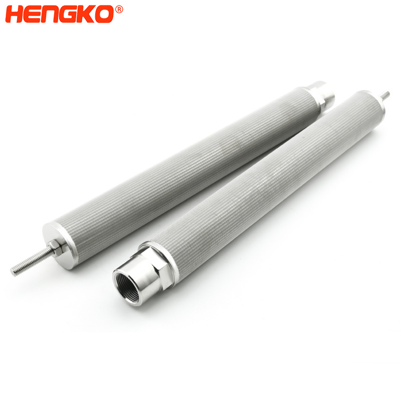 HNEGKO 10 25 50 Microns Powder Sintered Stainless Steel Wire Mesh Filter Tube Cartridge