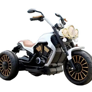 Best-selling fashion children's riding toy with lights and music one-click start children's electric car