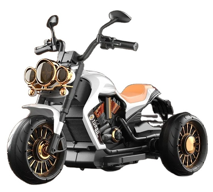 Best-selling children's toys One-click start children's charging motorcycle with Bluetooth power display