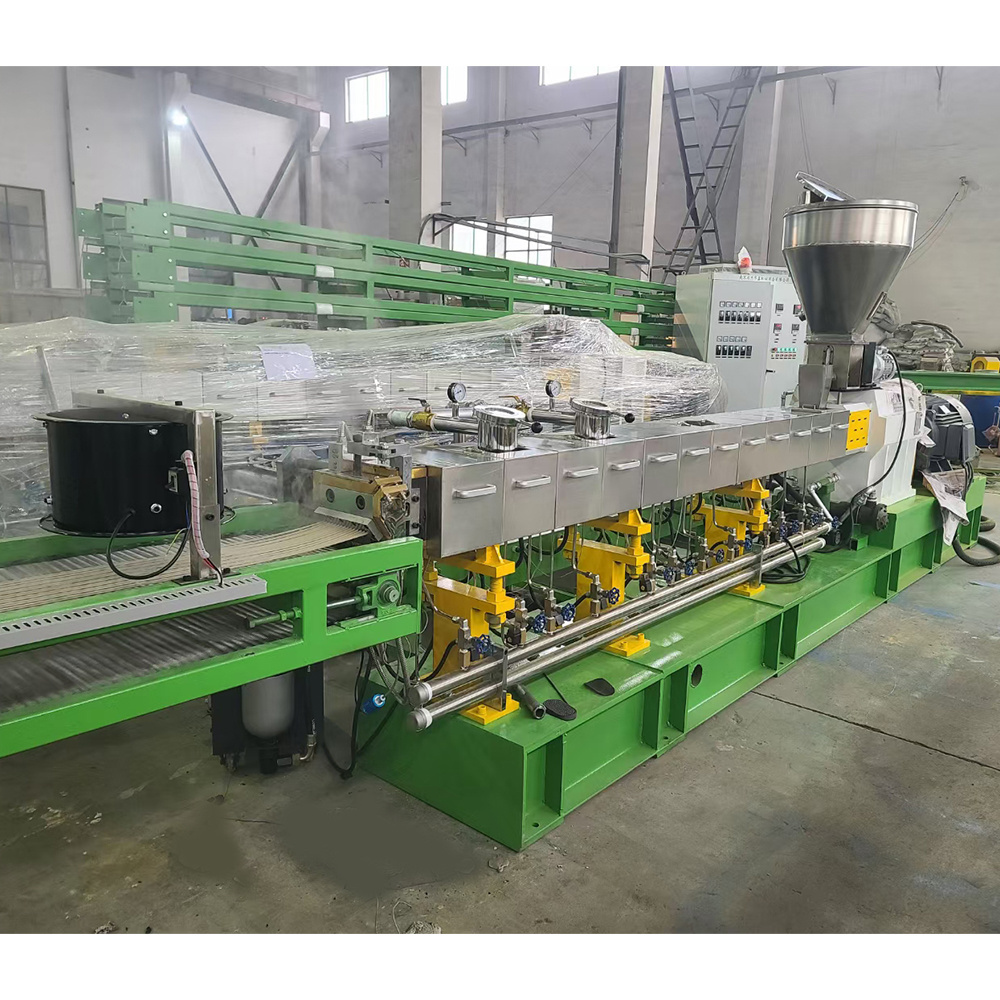 Twin screw extruder granules making machine PVA Water soluble biodegradable granulation plastic pelletizing machine