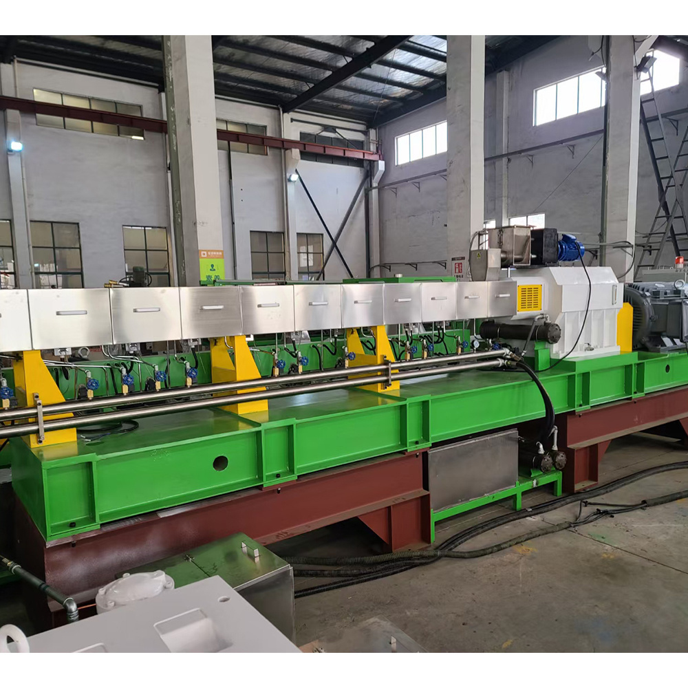 Twin screw extruder granules making machine PVA Water soluble biodegradable granulation plastic pelletizing machine