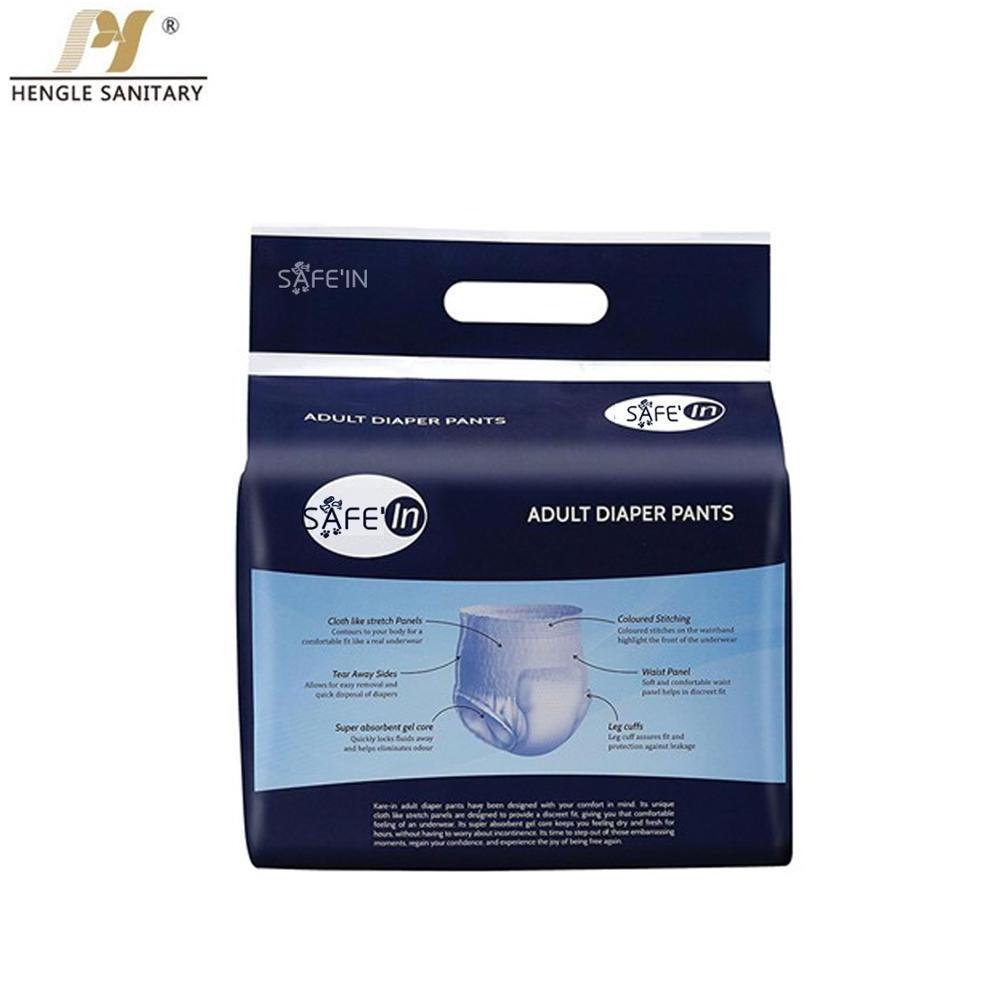 New Unisex Incontinence People Care Thick Adult Diapers Disposable Pull Up Pants Wholesale