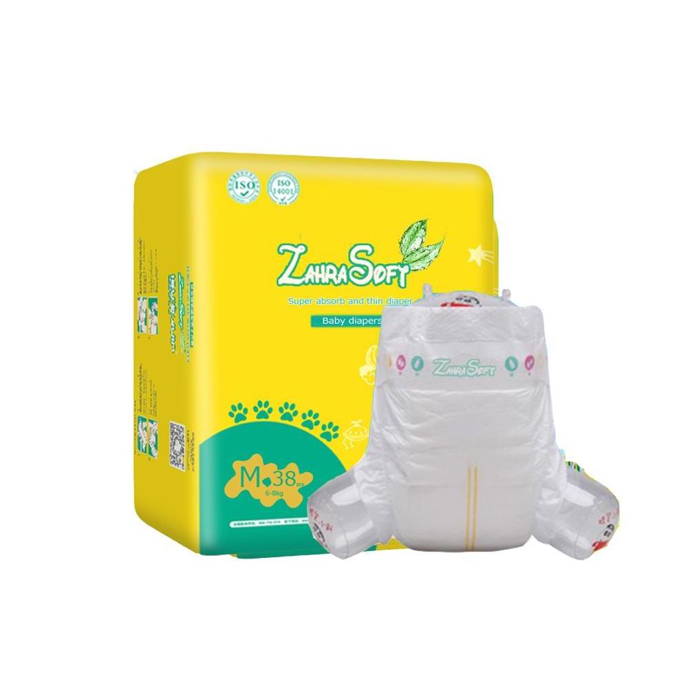 Wholesale bulk disposable zero wet little angel baby diaper made in china