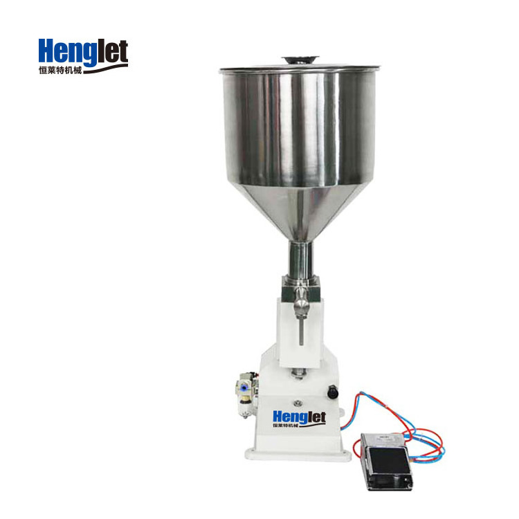 A03 Piston Adjustable Filling Range Scale Line  Cosmetic Cream Syringe Manual Filling Machine