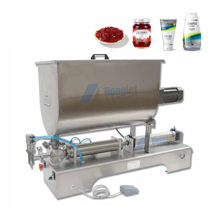 80L Large Capacity Stir Tank Chunk Vegetable Soup Chili Sauce Thick Fruit Jam Filling Machine