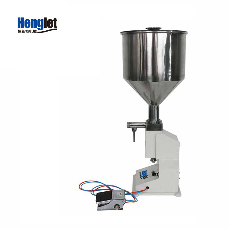 Pneumatic Piston Filling Machine Single Nozzle Honey Creams Water 5-50ml Paste and Liquid Bottle Filling Machine