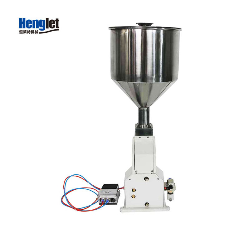 Pneumatic Piston Filling Machine Single Nozzle Honey Creams Water 5-50ml Paste and Liquid Bottle Filling Machine