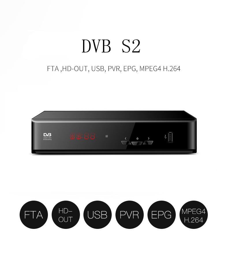 Shenzhen Manufacturer dvb t2 with Wifi Youtube  H.265 decoder stb dvb-t2 tdt dvbt2  decoder