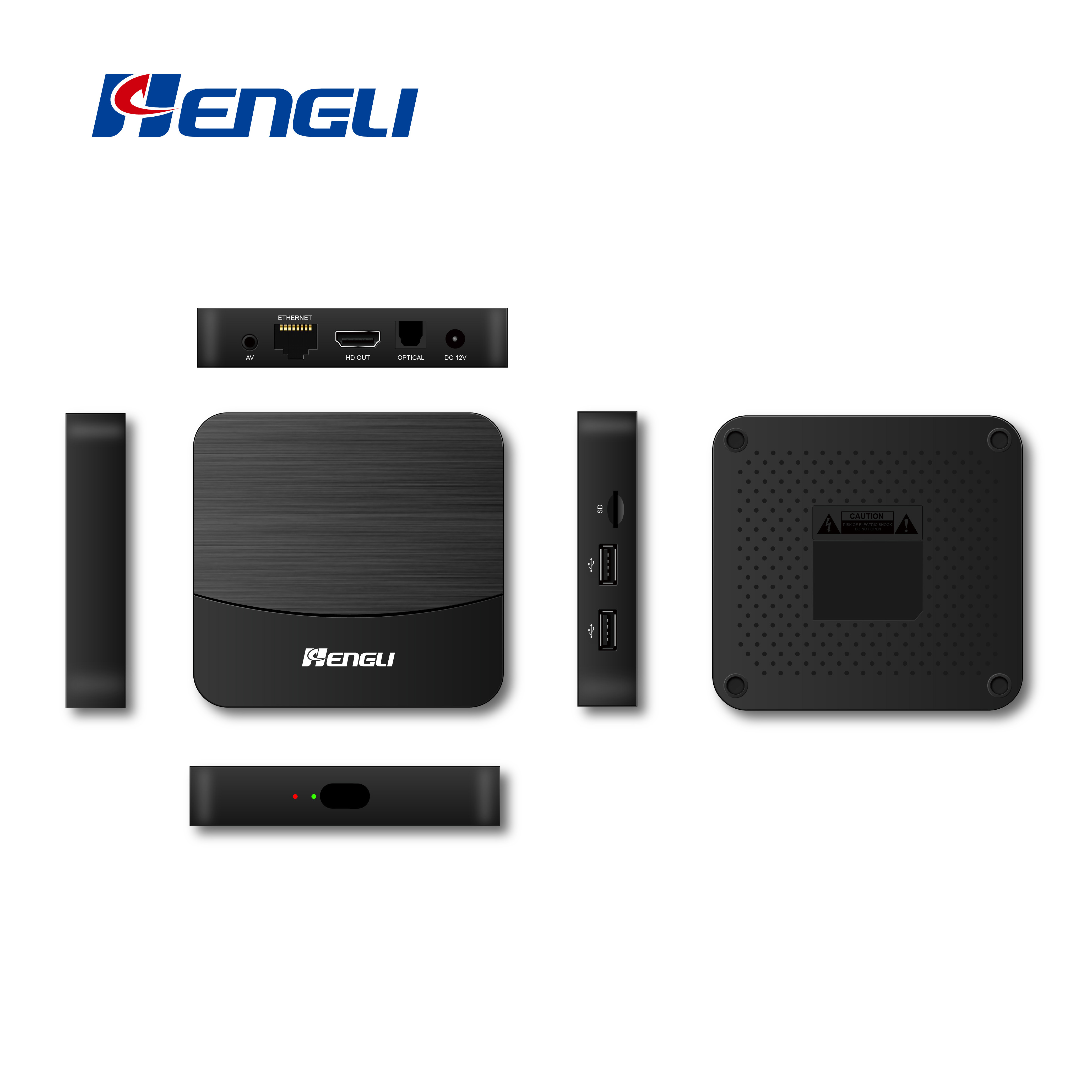 TV Box 2024 Android OS 4GB RAM 32GB ROM Quad-Core Cortex-A53 CPU Smart Media Player 2.4G 5G Dual Band WiFi Bluetooth 5.0 HD 4K