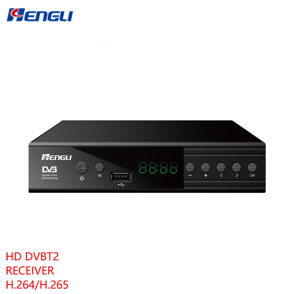 Hot in European Decoder DVB-T2/DVB-T Digital TV Receptor Receiver HD DVB T2 H.265 1080P Wifi Receiver Set-Top Box Decoder