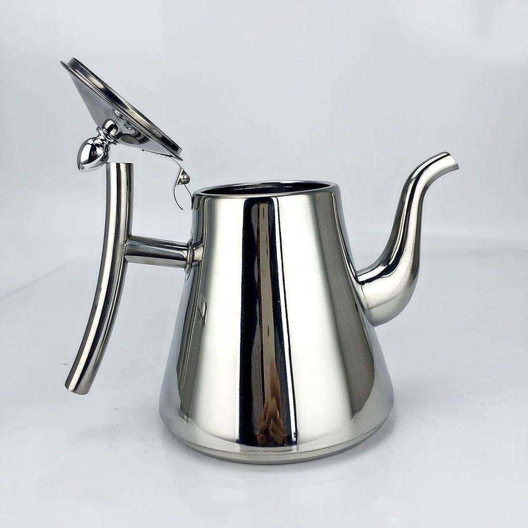 Thickened Stainless Steel Teapot With Filter Screen Tea Making Hotel Restaurant Household Induction Cooker Boiling Kettle