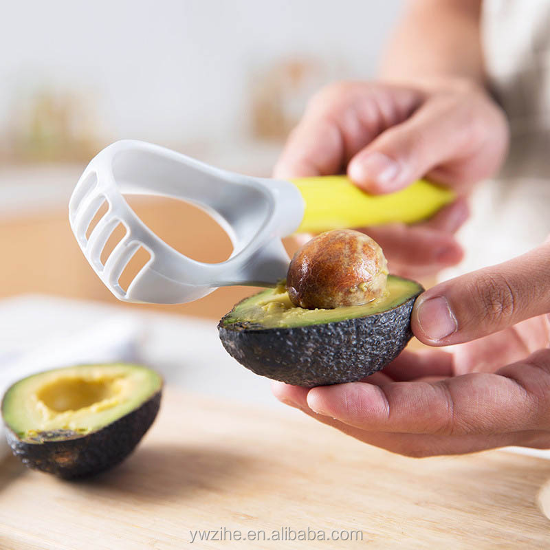 Vegetable Masher Multifunction Portable Kitchen Accessories 5-in-1 Avocado Slicer Fruit Tool Plastic