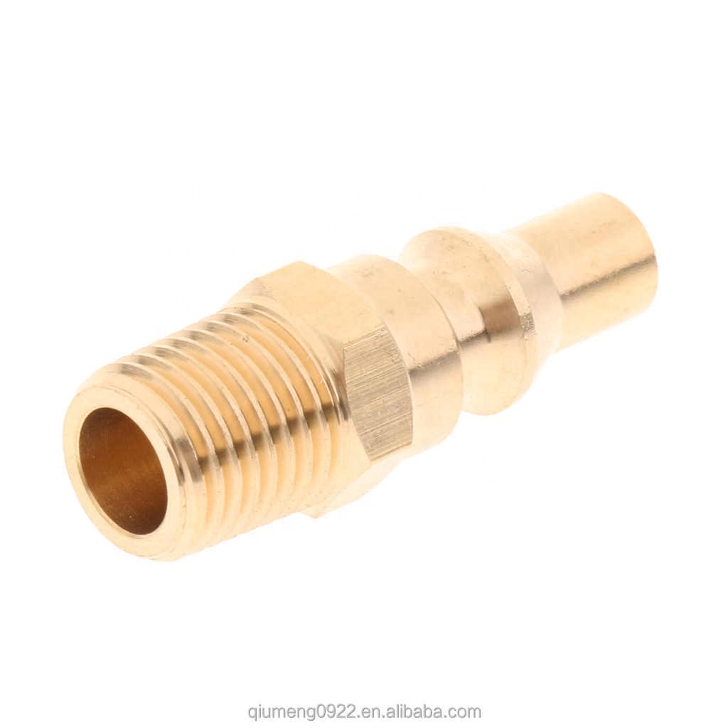 Disconnect Fitting, Long Lasting Brass 1/4'' Propane Gas Quick Connector Adapter Hose Quick