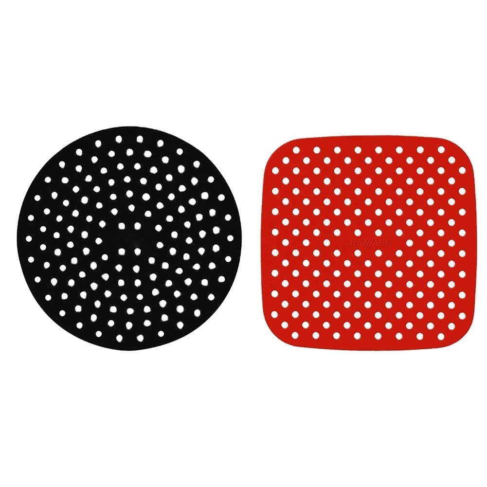 Anti Slip Steamers Mats Air Fryer Liner Pad Silicone Kitchen Baking Cooking