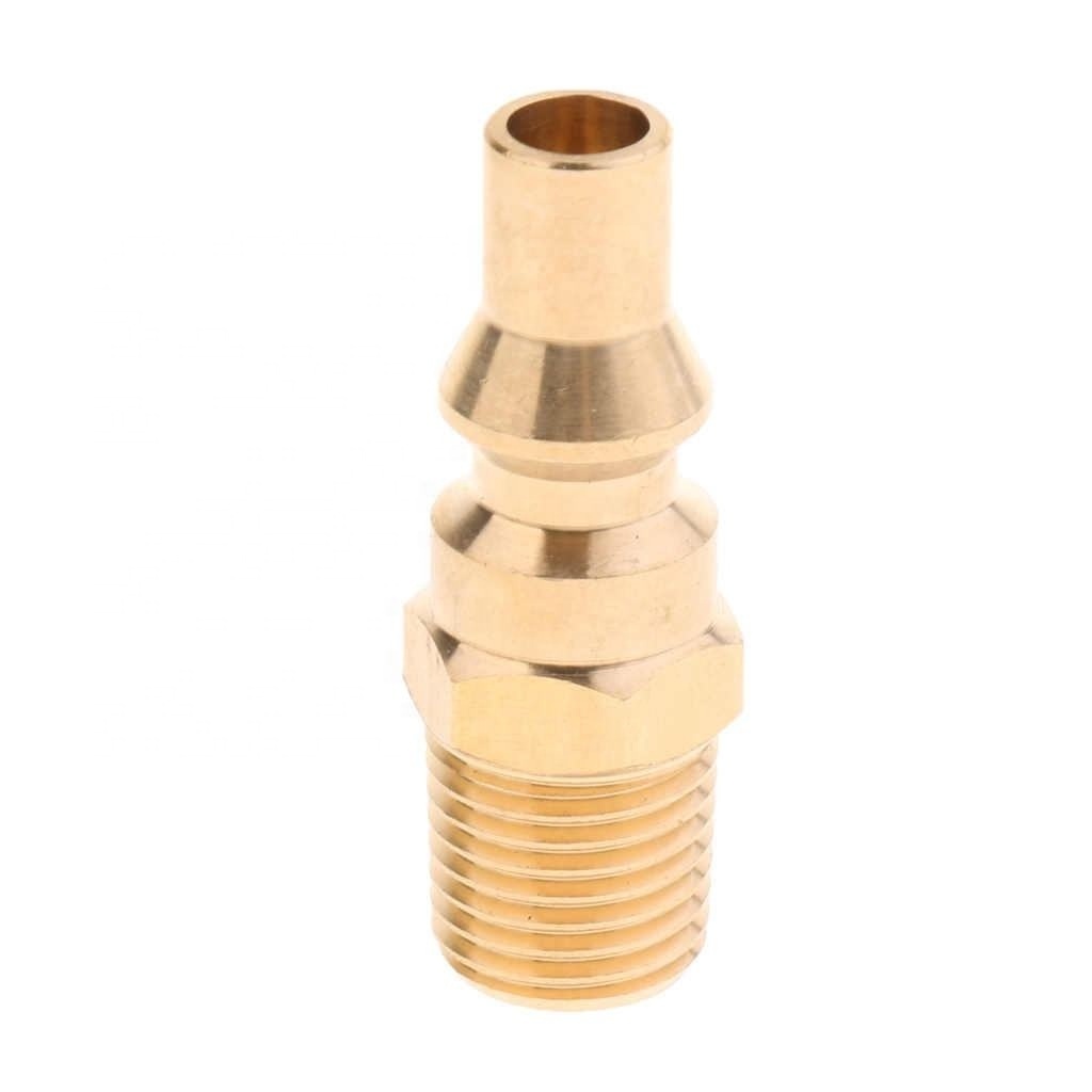 Disconnect Fitting, Long Lasting Brass 1/4'' Propane Gas Quick Connector Adapter Hose Quick