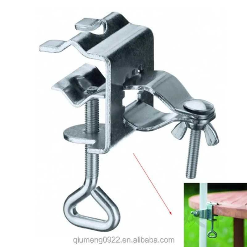 Fixing Clamp For Sun Shade For Home Garden Supply Umbrella Fixed Clip Durable Metal Heavy Duty Parasol Decking