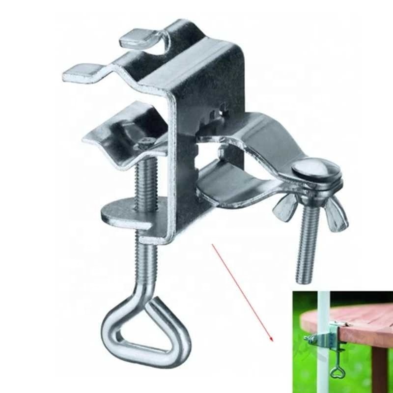 Fixing Clamp For Sun Shade For Home Garden Supply Umbrella Fixed Clip Durable Metal Heavy Duty Parasol Decking