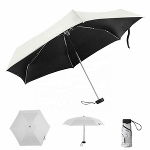 For Sun Rain Golf 6 Ribs Mini Travel Golf Umbrella Lightweight Folding Umbrella UV Protection Umbrella