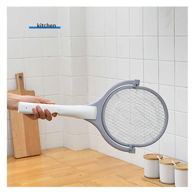 Insects Killer Home Bug Zappers Summer Cordless Battery Power Electric Fly Mosquito Swatter Bug Zapper Racket