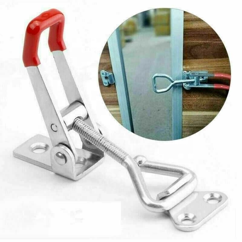 Toggle Latch Catch Cabinet Door Box Lever Handle Adjustable Lock Clamp Hasp Lock Accessories Home Hardware Supplies 2022