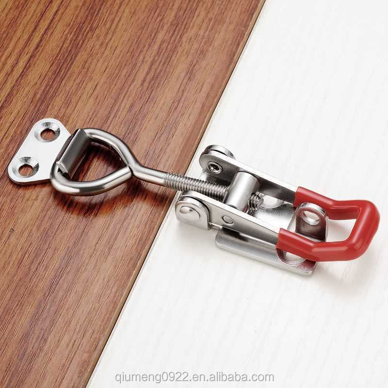 For Sliding Door Furniture Hardware Toggle Latch Catch Toggle Clamp Adjustable Cabinet Boxes Lever Handle Lock Hasp