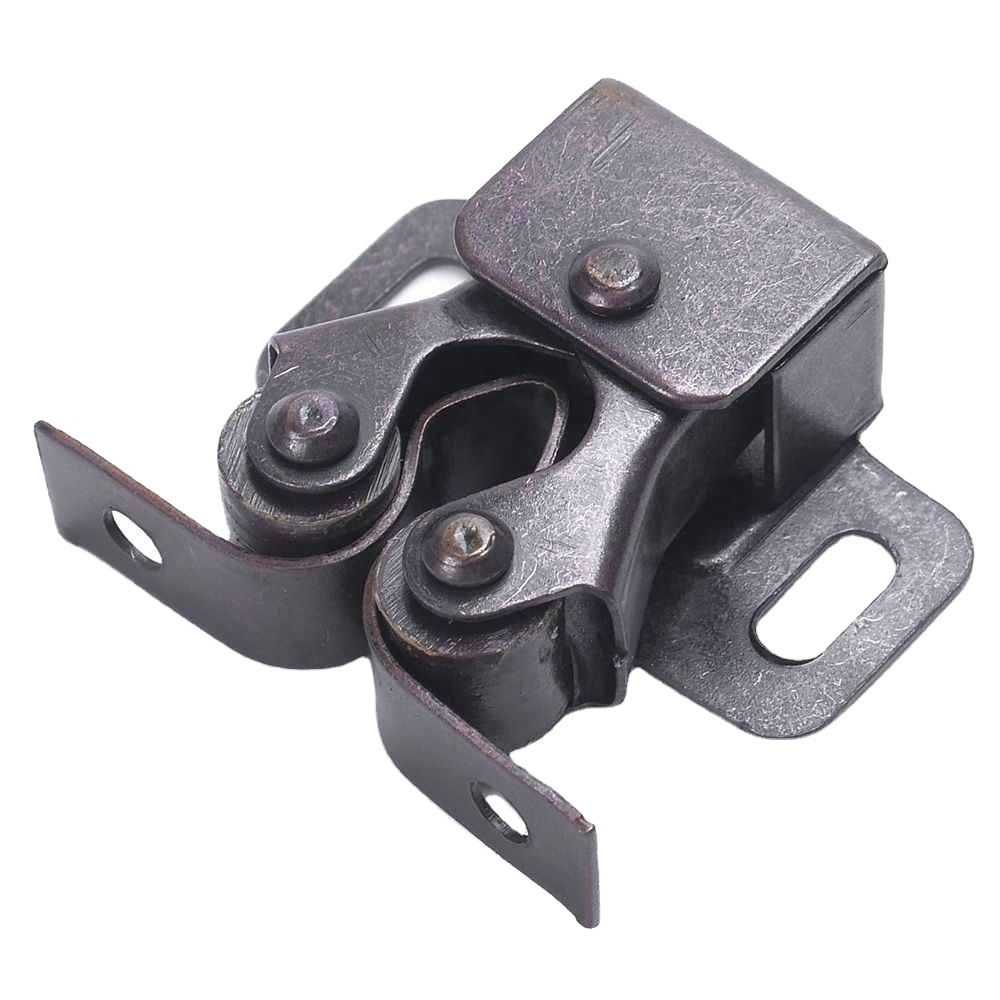 Tool Copper Double Roller Catch(Without Screws) 10pcs Double Ball Roller Catches Cupboard Cabinet Door Latch Locks Hardware