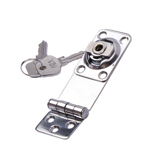 Gate Boat Accessories Marine A Pair 3"Stainless Steel Security Hasp With Key Door Padlock Lock Shed Door