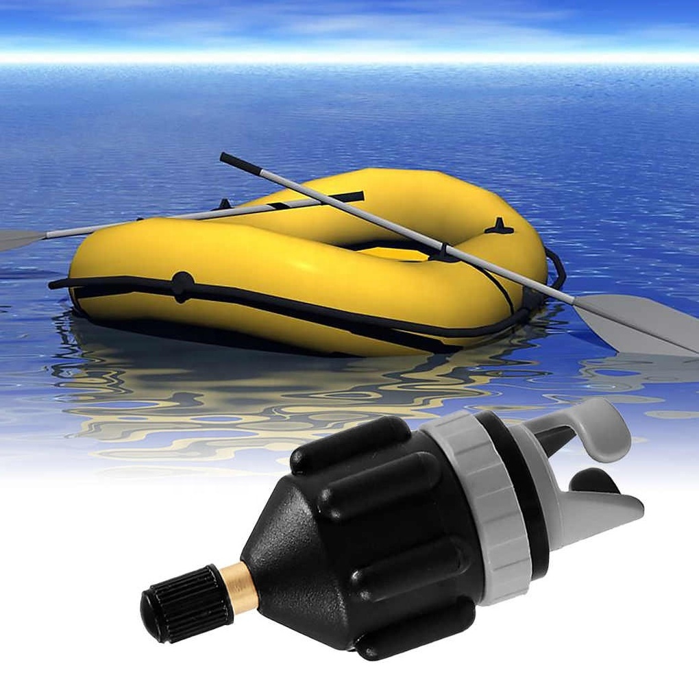 Air Valve Adaptor Dustproof Wear-resistant Rowing Boat Air Valve Adaptor Nylon Kayak Inflatable Pump Adapter for SUP Board