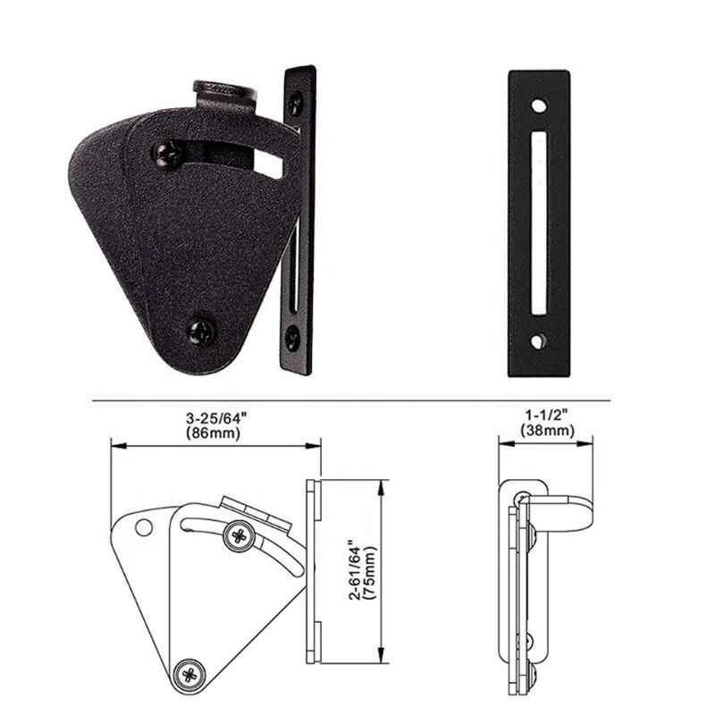 Sliding Barn Door Latch Lock Work for Pocket Doors Garage and Shed Wood Gates