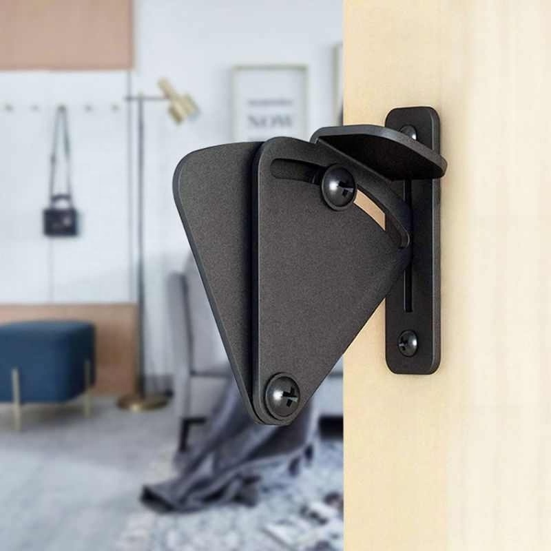 Sliding Barn Door Latch Lock Work for Pocket Doors Garage and Shed Wood Gates