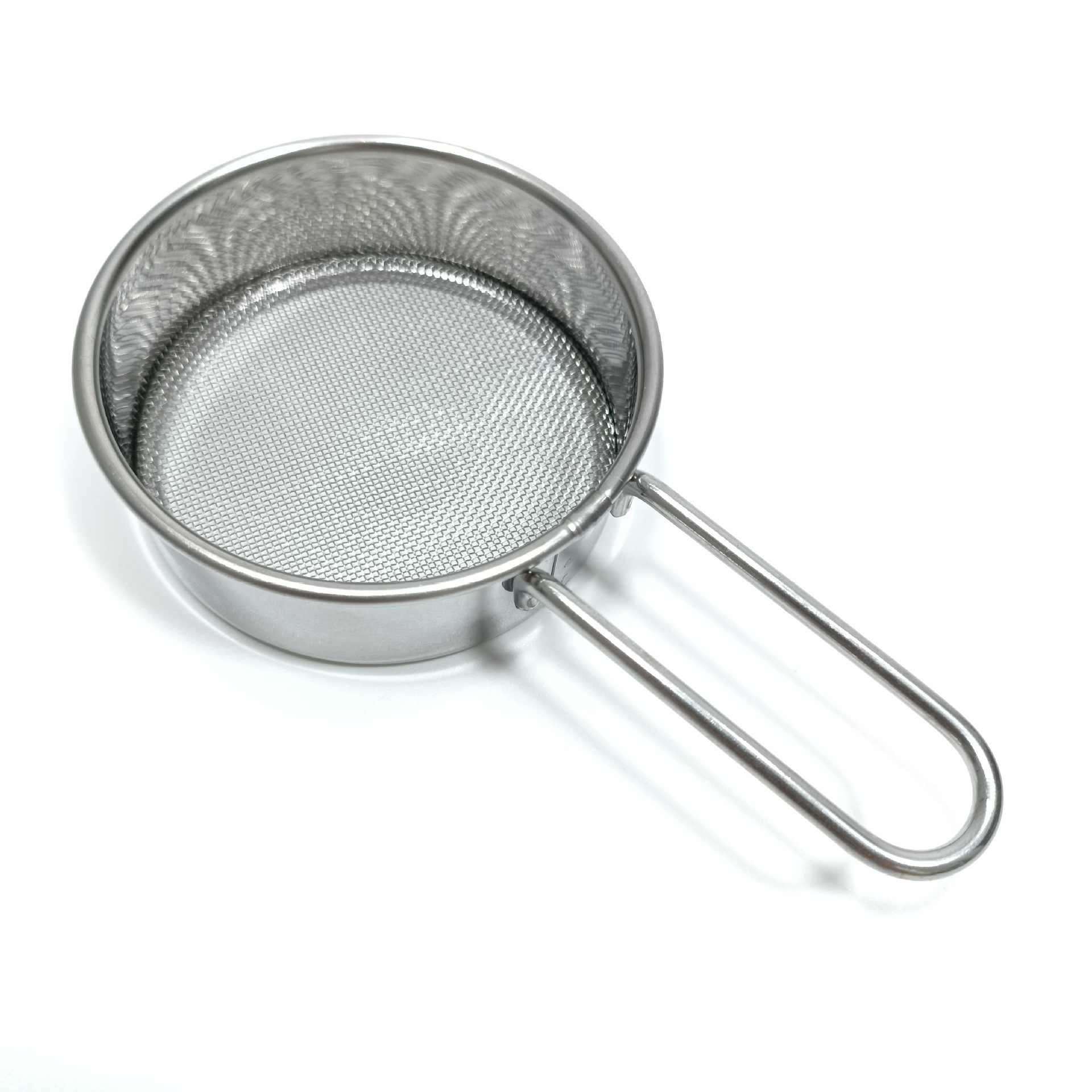 304 Stainless Steel Small Flour Sieve 40 Mesh Fine Mesh Sprinkler Sieve Handheld Powdered Sugar Cocoa Powder Sand Filter Sieve