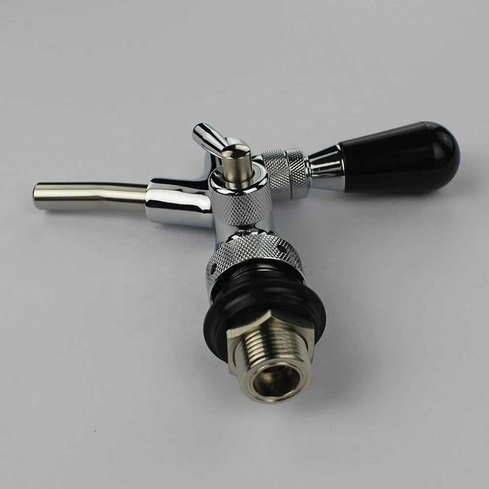 For Bars Hotels Restaurants Home Brew 1pc Adjustable Beer Tap Faucet Keg Beer Homebrewing Tap With Ball Lock Liquid Disconnect