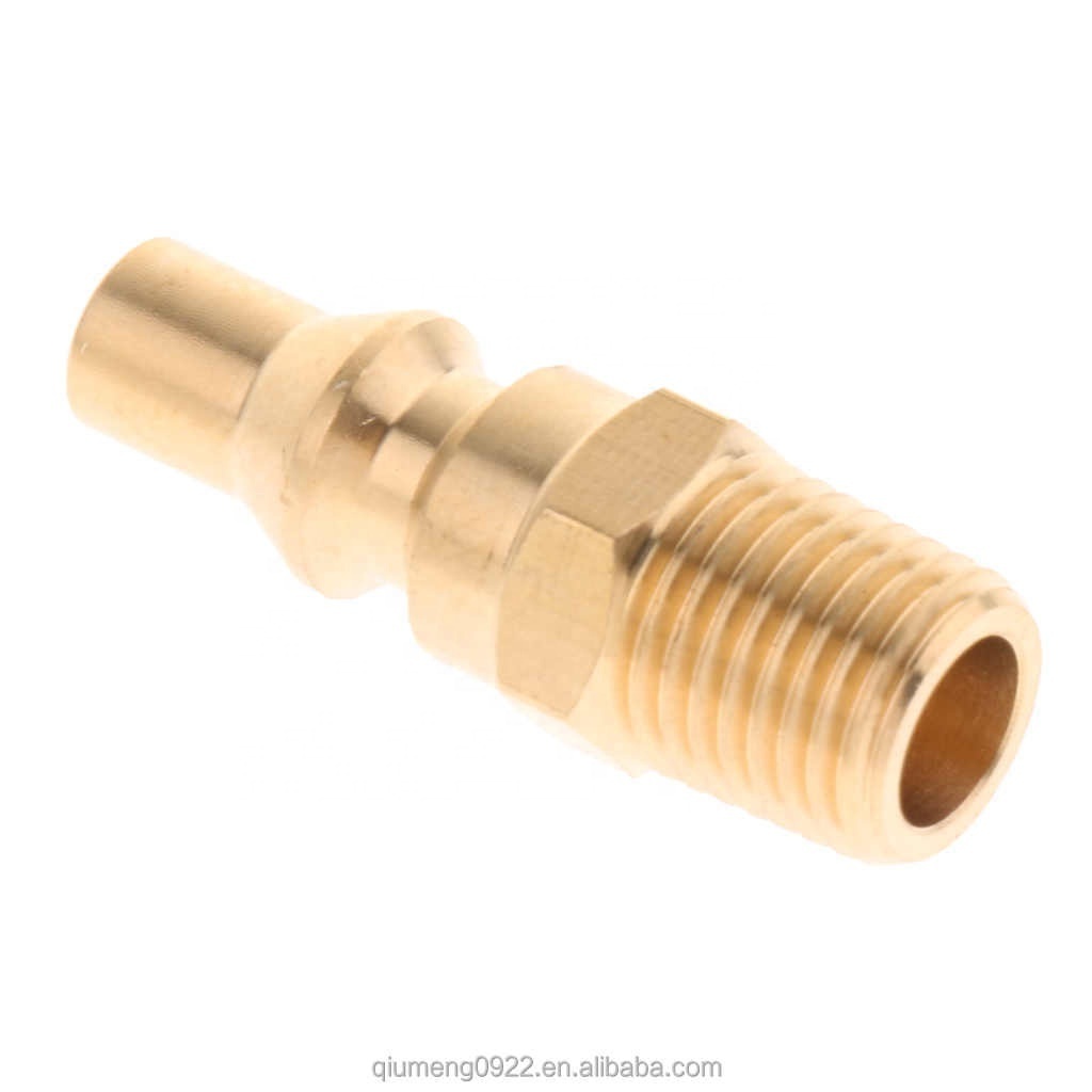 Disconnect Fitting, Long Lasting Brass 1/4'' Propane Gas Quick Connector Adapter Hose Quick