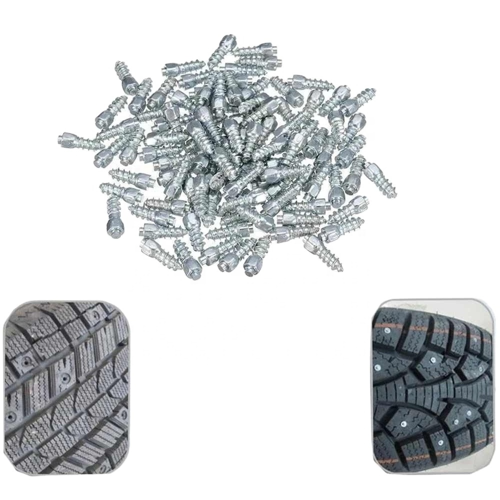 100PCs For Car Motorcycle Bicycle For Bmw Ford Audi 12 Mm New Model Snow Screw Tire Studs Anti Skid Falling Spikes Wheel Tyres