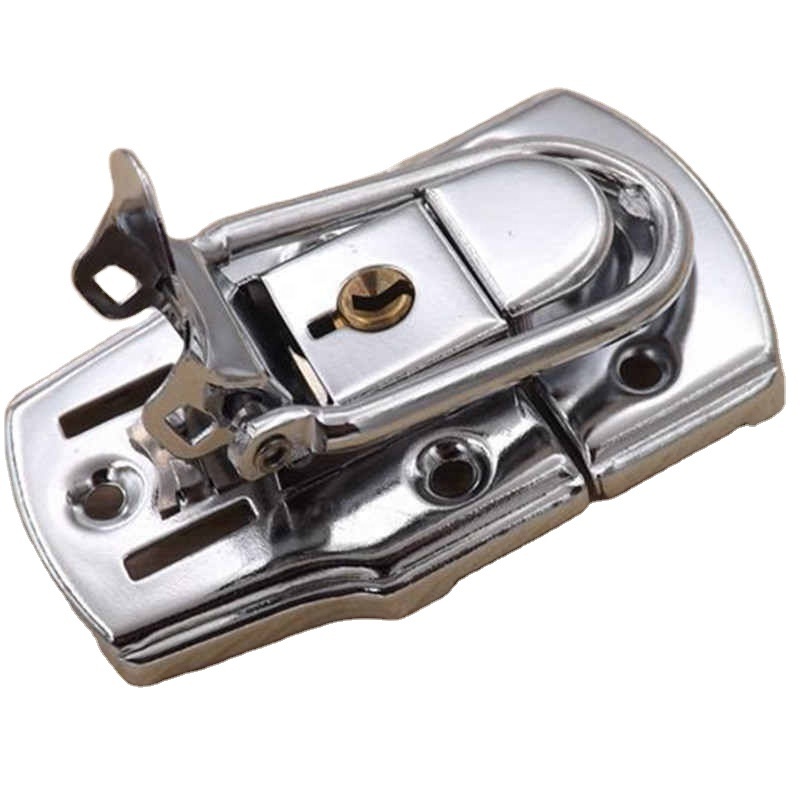 For Sliding Door Window Hardware Safety Cabinet Box Square Lock With Key Spring Latch Catch Toggle Locks Metal Hasp