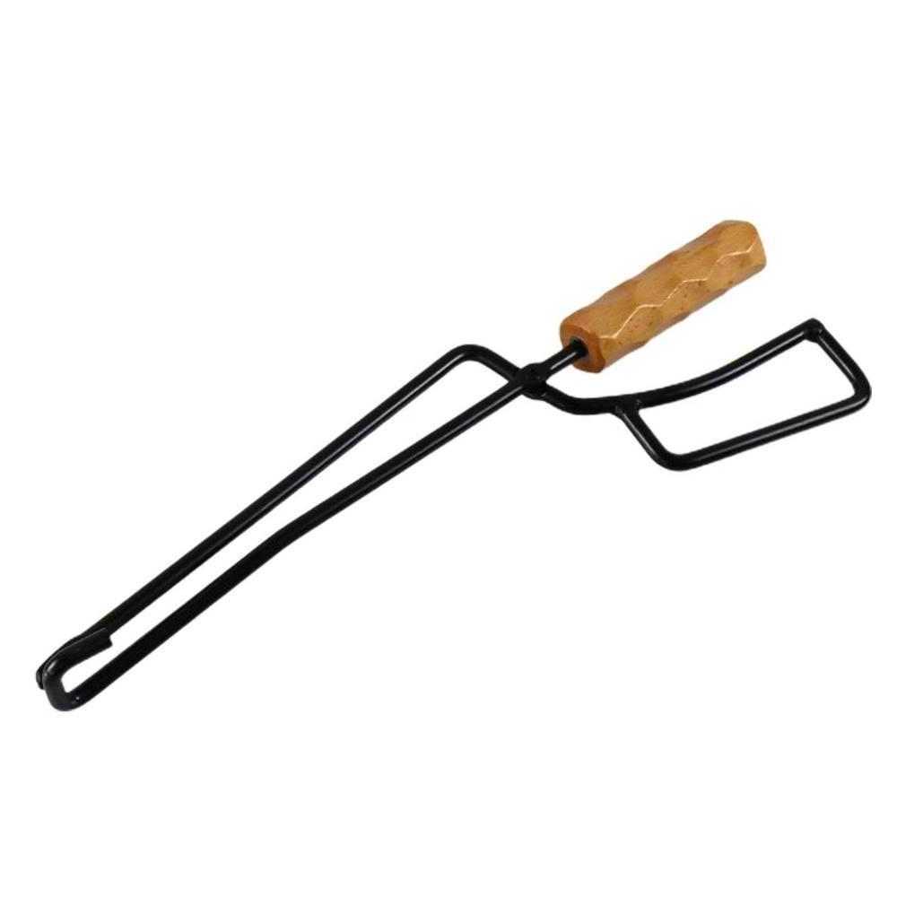 Firewood Tongs Log Grabber Fire Pit Campfire Bonfire Fireplace Duty Wrought Iron Claw for Outdoor Indoor Kitchen Tools