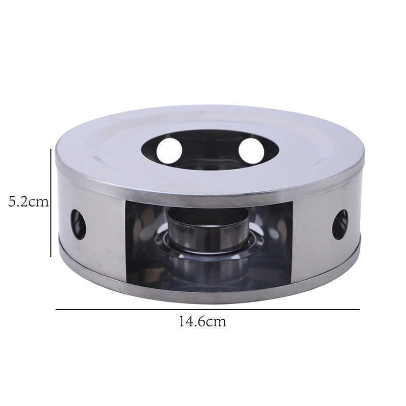 Portable Warmer Tea Holder Durable Stainless Steel Candle Warmer Tea Light Holder Trivets Coffee Warmer Heating Base Teapot Hold